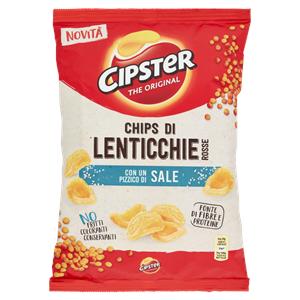 Cipster The Original Chips di Lenticchie Rosse al Sale - 80g