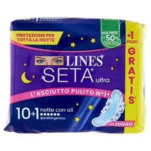 ASSORBENTI LINES SETA ULTRA NOTT. 10+1PZ