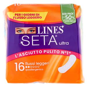 ASSORBENTI LINES SETA ULTRA LEGG.  16PZ