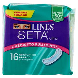 ASSORBENTI LINES SETA ULTRA ANAT. 16PZ