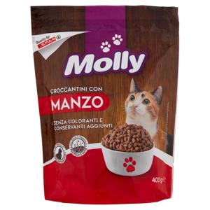 CROCCANTINI GATTO MOLLY 400G MANZO