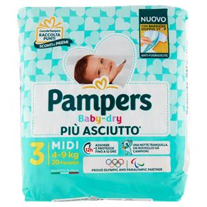 PAMPERS BABY DRY MIDI X20