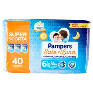 PANN.PAMP.SOLE&LUNA XL 15-30KG TRIO X40