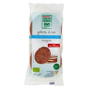 GALLETTE RISO SC.VERDE 100G CIOCC.LATTE