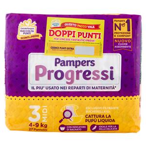 PAMPERS PROGRESSI MIDI 4-9KG X27PZ