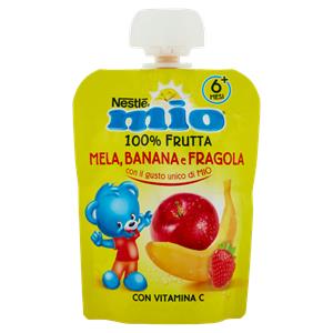 NESTLÉ MIO Merenda da spremere Mela, Banana e Fragola pouch 90 g