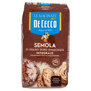 SEMOLA RIMACINATA DE CECCO 1KG INTEGRALE