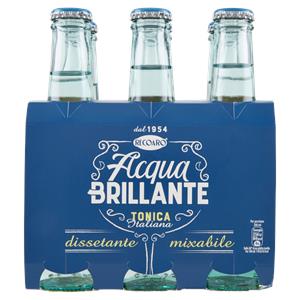 RECOARO ACQUA BRILLANTE Bibita Gassata, Acqua Tonica 20cl x 6