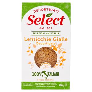 LENTICCHIE GIALLE DECORTICATE SELECT400g