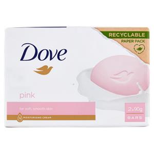 SAPONE SOLIDO DOVE BARRA PINK 2X90G