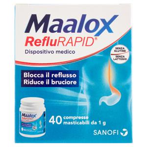 MAALOX REFLURAPID TABS 40GR