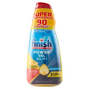 Finish Power Gel Lemon 3 x 30 lavaggi gel lavastoviglie 3 x 600 ml