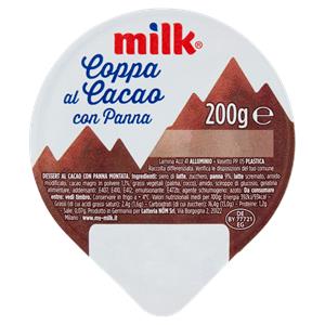 DESSERT COPPA CACAO C/ PANNA MILK  200g