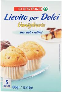 LIEVITO DOLCI DESPAR 5X16 G VANIGLIATO