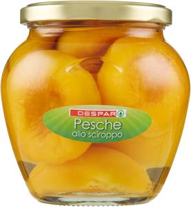 PESCHE SCIROPPATE DESPAR 570G VETRO