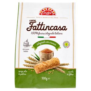 BISCOTTI DILEO 500G INTEGRALE CRUSCA