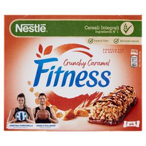 FITNESS Crunchy Caramel Barrette di cereali con cioccolato e caramello 4 pezzi da 23,5g