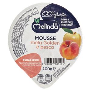 MOUSSE DI MELE E PESCHE MELINDA 100g