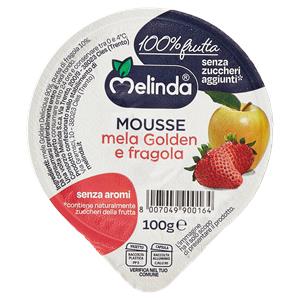 MOUSSE DI MELE E FRAGOLE MELINDA 100g