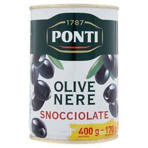 OLIVE NERE PONTI 400G DENOCCIOLATE