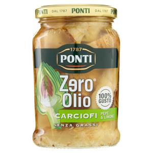 CARCIOFI ZERO OLIO PONTI 300G PEPE&LIM.