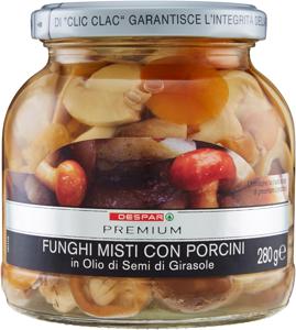 FUNGHI MISTI E PORCINI PREMIUM 280G