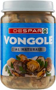 VONGOLE AL NATURALE DESPAR 130G VASO