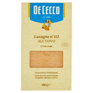 LASAGNA TIMBALLO UOVO 112 DE CECCO 500G