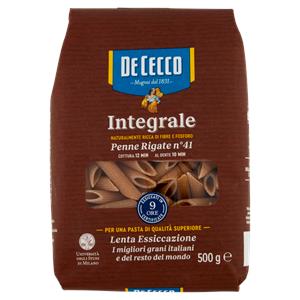 PENNE RIGATE N.41 DE CECCO 500G INTEGR.