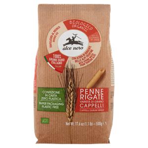 PENNE RIGATE SEMOLA ALCE NERO 500G BIO