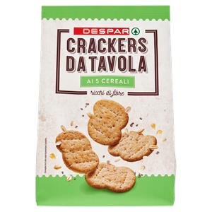 CRACKERS DA TAVOLA DESPAR 250G 5 CEREALI