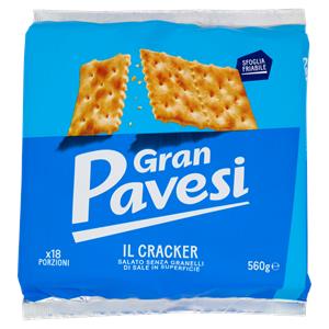 Gran Pavesi il Cracker Salato Senza Granelli di Sale in Superficie 560g