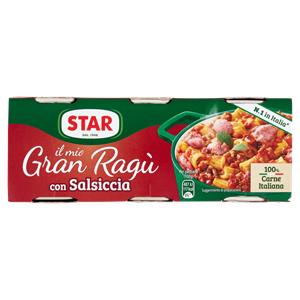 GRAN RAGU' STAR 100GX3 SALSICCIA