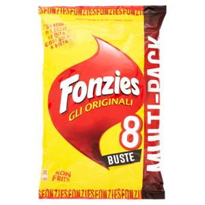 Fonzies Gli Originali Croccantini di Mais al Formaggio Multipack 8 buste - 188g