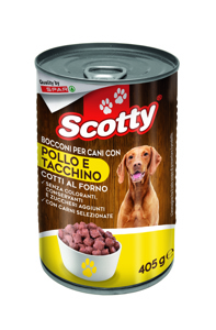 BOCCONI CANE SCOTTY 405G POLLO/TACCHINO