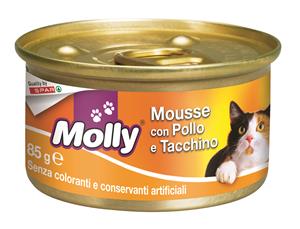 MOUSSE GATTO MOLLY 85G POLLO/TACCHINO