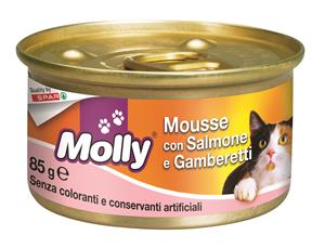 MOUSSE GATTO MOLLY 85G SALMONE/GAMBER.