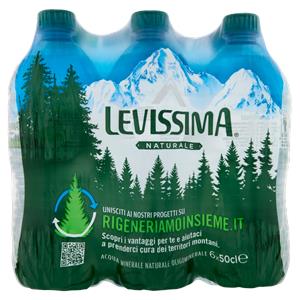 LEVISSIMA, Acqua Minerale Naturale Oligominerale, 50 cl