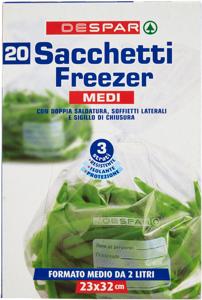 SACCH. FREEZER DESPAR 20PZ 23X32 MEDI