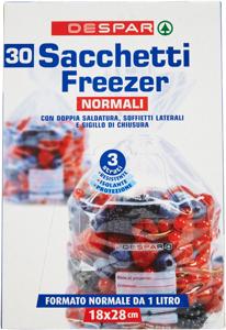 SACCH. FREEZER DESPAR 30 pz 18x28