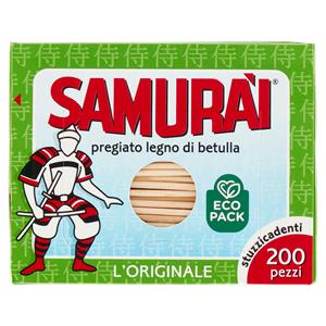 STUZZICADENTI SAMURAI 200PZ DOPPIA PUNTA