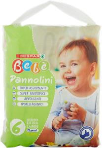 PANN. DESPAR BEBE' TG 6  X 12 XL