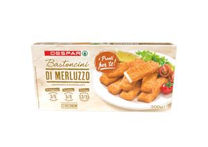 12 BASTONCINI MERLUZZO DESPAR 300G