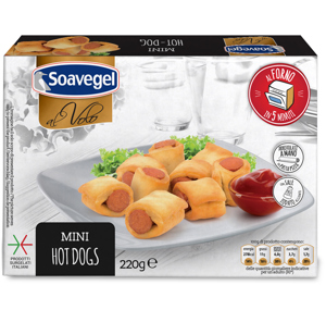 MINI HOTDOGS SOAVEGEL ASTUCCIO 220g