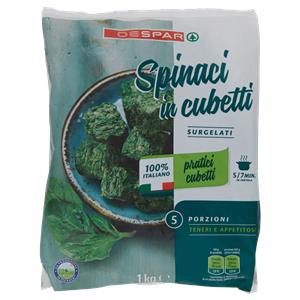 SPINACI CUBETTO DESPAR 1KG