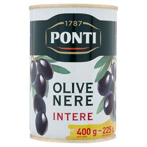 OLIVE NERE PONTI 400G INTERE