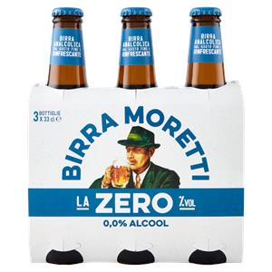 BIRRA MORETTI ZERO 33CLX3 ANALCOLICA