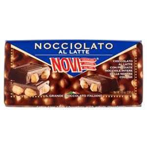 CIOCCOLATO NOVI 130G NOCCIOLE LATTE FIN.