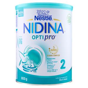 NESTLÉ NIDINA Optipro 2 da 6 mesi Latte di proseguimento in polvere 800g