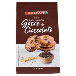 BISCOTTI DESPAR 350G GOCCE CIOCCOLATO